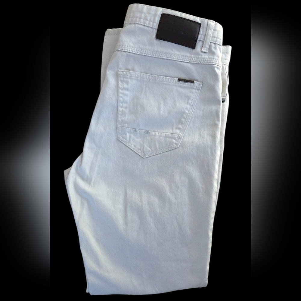 Zara Man White Basic Collection Pants - image 6